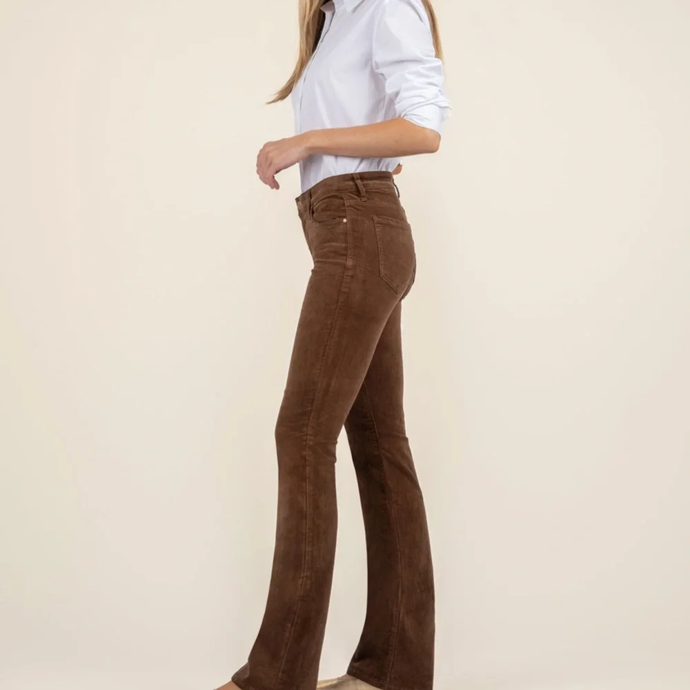 Kut from the Kloth Karen Corduroy Baby Bootcut Size 0000 / Cognac - Picture 2 of 3